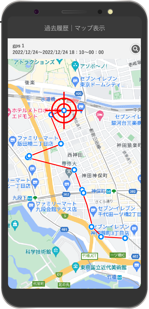 GPS画面のイメージ